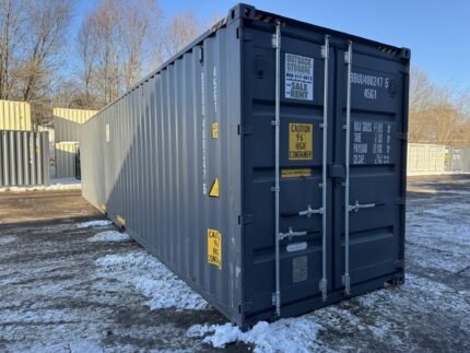 40′ x 8′ x 9.5′ Tall –New *High Cube*Shipping/Storage Container – Wind and Watertight-GRAY